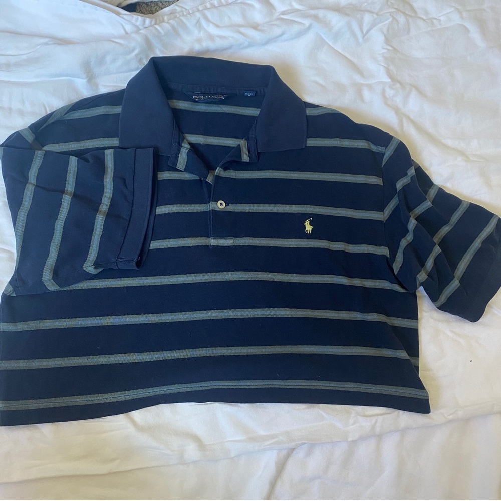 Vintage Cropped Polo Tee